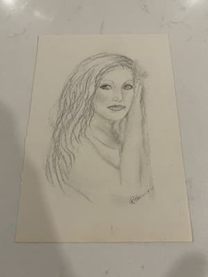 Unique Original Sexy Fantasy Art Drawing Sketch Artist Signed Harrison
