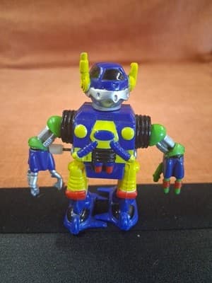 Vintage Wind-Up Plastic Toy Made In Japan Bandai 1980s Robot Z #2