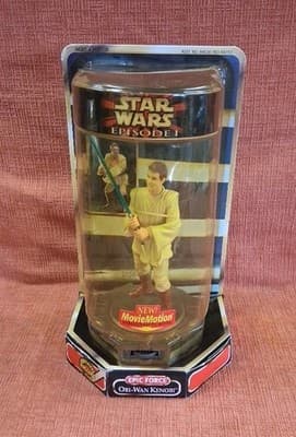 Star Wars Episode 1 Obi-Wan Kenobi Epic Force Action Figure 1999 New In Box