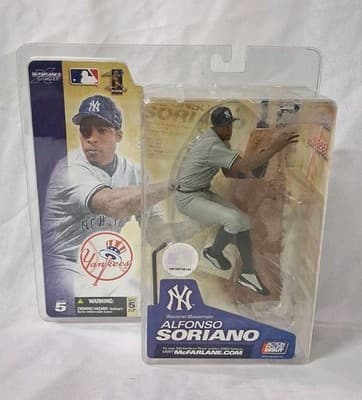 ALFONSO SORIANO 2003 MCFARLANE MLB ACTION FIGURE SERIES 5 NEW YORK YANKEES NIB
