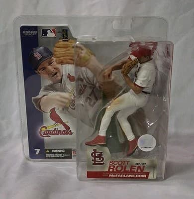Scott Rolen 3B / 27 St. Louis Cardinals McFarlane Series 7 Alt. White Uniform