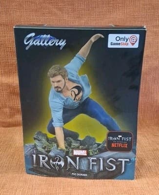 Marvel Gallery Iron Fist PVC Netflix Gamestop Statue Figure Some Box Damage