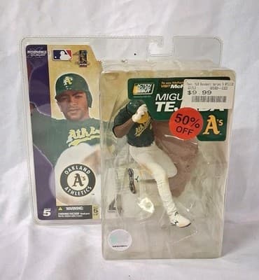 Miguel Tejada Series 5 Mcfarlane Oakland Athletics Debut Figure NEW SEALED