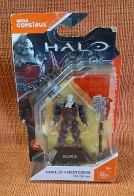 Mega Construx Halo Heroes Series 4 Decimus. New In Pkg 23 Pieces. Pkg Has Wear