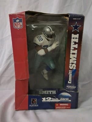 EMMITT SMITH Dallas Cowboys McFarlane NFL 12" Series 1 Figure VERY DMG PKG READ