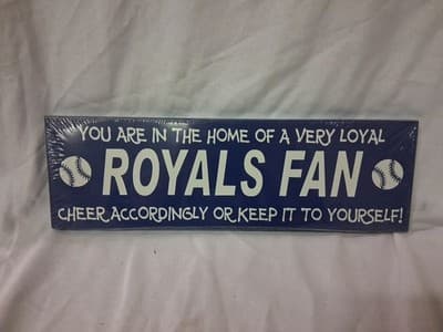 Kansas City Royals Wooden Sign Made In The USA