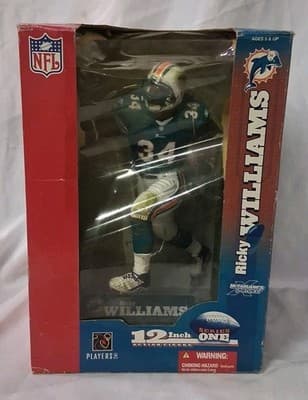 Ricky William NFL Miami Dolphins McFarlane's Sportspicks 12” 2003 Pkg Dmg New