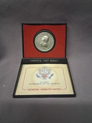 General Horatio Gates Americas First Medals Pewter US Mint