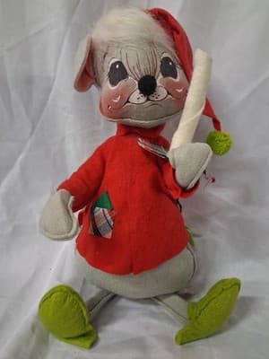 Vintage ANNALEE Mobilitee Mouse 12” Doll -1964/68