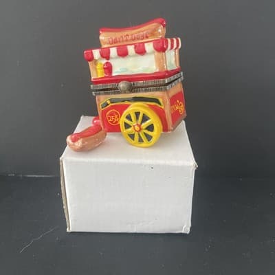 Dans Dogs Hot Dog Cart Ceramic