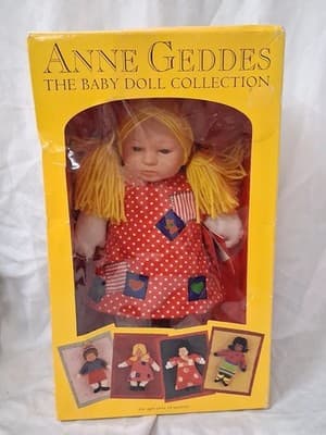 Vintage 1999 Anne Geddes The Baby Doll Collection 14" Doll Stephanie NIB