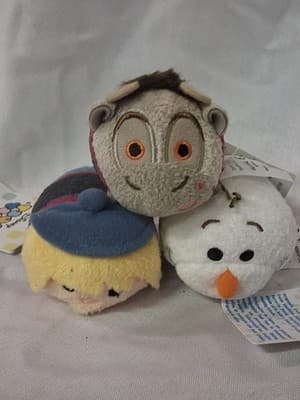 Kristoff & Sven Olaf - Disney Frozen 3.5" Tsum Tsum Plush - New w/Tags