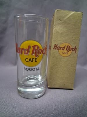 Hard Rock Cafe 4 Inch Shot Glass "Bogota" With Box