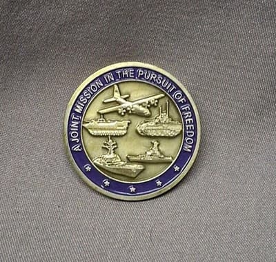 CHALLENGE COIN GLOBAL WAR ON TERRORISM DEFENDING FREEDOM JOINT MISSION PURSUIT
