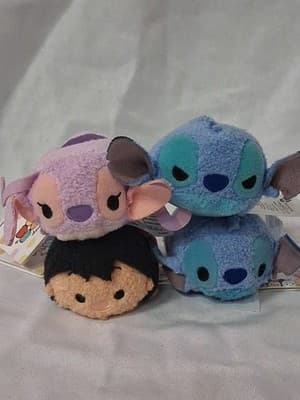 Authentic Disney Lilo and Stitch Tsum Tsum Plush Set of 4 All Nwt But 1