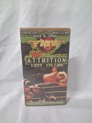 FMW: War of Attrition (VHS, 2001) Wrestling WWF ECW Hardcore New! Rare HTF!