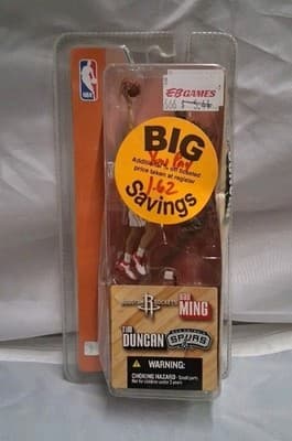 NBA Basketball 2003 Tim Duncan & Yao Ming McFarlane Toys Figure Set 2-Pack