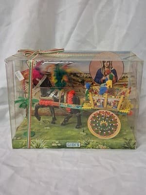 Gidi's Carretino Siciliano Folk Art Horse & Cart Made in Italy IOB