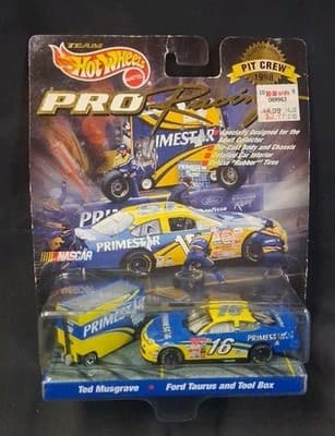 Hot Wheels Pro Racing: #16 TED MUSGRAVE - FORD TAURUS Die-Cast & TOOL BOX #19394