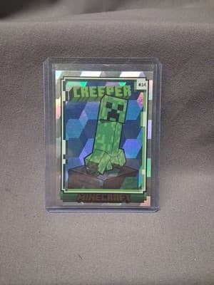 2024 Panini Minecraft Creeper CUBIC FOIL PARALLEL #14 Base Set