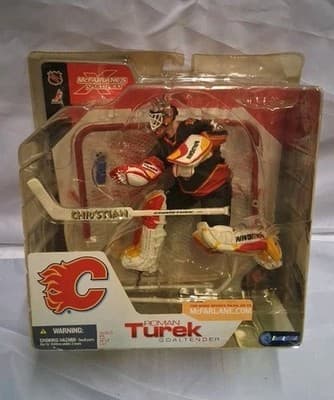 McFarlane NHL Series 3 Roman Turek - Flames (Black) (Chase) Action Figure