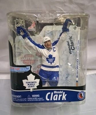 Mcfarlane NHL 28 Wendel Clark Toronto Maple Leafs Rare White Variant New Sealed