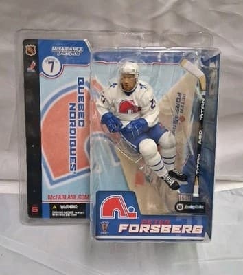 Mcfarlane NHL Series 7 Peter Forsberg Quebec Nordiques White Jersey Chase Figure