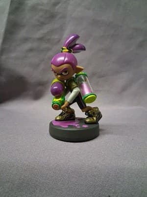 Nintendo Amiibo Purple Inkling Boy Figure *Rare*
