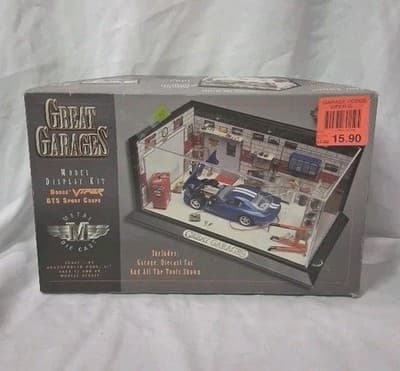 Great Garage Red Dodge Viper GTS Sport Coupe Car Model Display Kit Open Box New