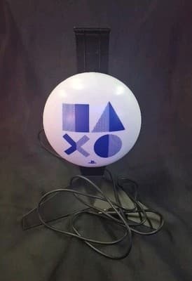 PlayStation USB Gaming Accent Lamp White Blue Black Globe for Bedroom Office