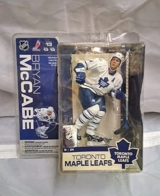 New In Package McFarlane Bryan McCabe Toronto Maple Leafs Series 13 White Jersey