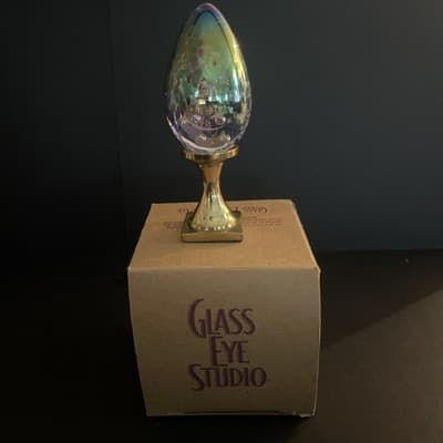 1994 GES Glass Eye Studio Art Glass Egg