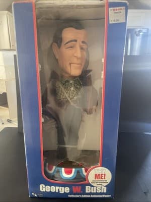 Gemmy Ind ~ President George W. Bush ~ Pop Culture Series ~ w/Box 13" Tall