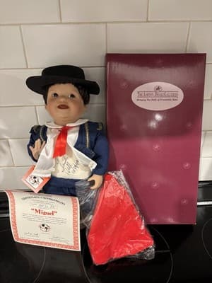 Signed 1993 Yolanda Bello 11" Miguel Doll" Ashton-Drake Galleries New In Box