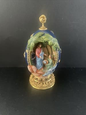 Franklin Mint “Feeding The Multitudes” House Of Faberge Egg w Original Box & COA