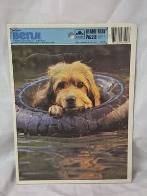 Vintage 1983 Benji Frame Tray Puzzle 4512C-36 Golden