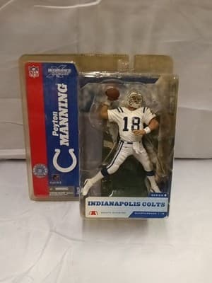 2004 McFarlane NFL Series 8 Peyton Manning 2 Colts White Chase Action Figure