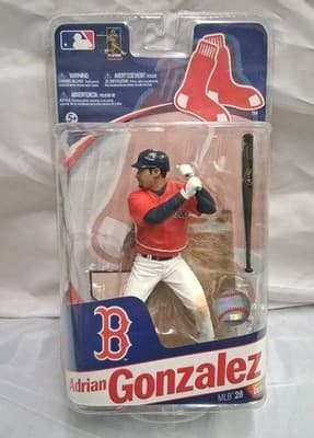 Adrian Gonzalez McFarlane MLB Series 28 Boston Red Sox Figure Debut RC 2011 NEW