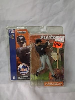 2002 McFarlane MLB MIKE PIAZZA New York METS series 1 black jersey