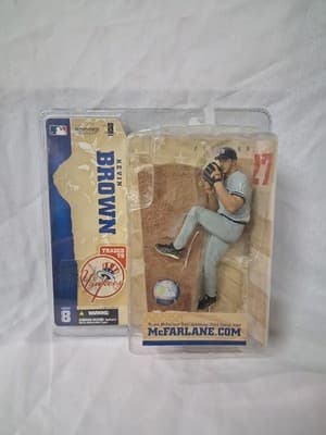 McFarlane Series 8 MLB Kevin Brown Yankees Gray Jersey Action Figure