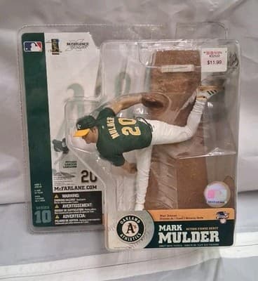 McFarlane MLB Series 10 MARK MULDER Oakland A's Athletics Action Figure 2004 NEW