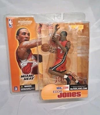Eddie Jones McFarlane Series 3 Action Figure Miami Heat NBA Red