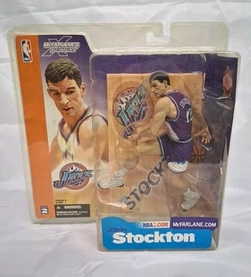 John Stockton Action Figure Utah Jazz NBA Series 2 McFarlane Series 2 Variant