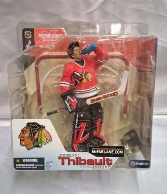 McFarlane NHL Series 4 JOCELYN THIBAULT Red CHASE Chicago Blackhawks Variant