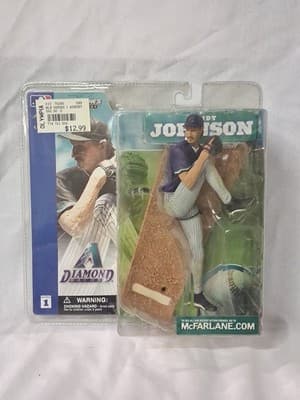 McFarlane Toys MLB Series 1 Randy Johnson Action Figure Purple Diamondbacks 2002
