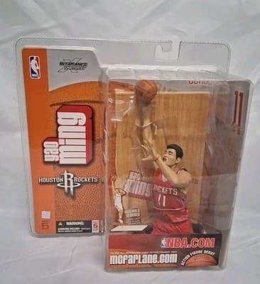 Yao Ming Variant Red Jersey Rockets McFarlane NBA Series 5 Figure New
