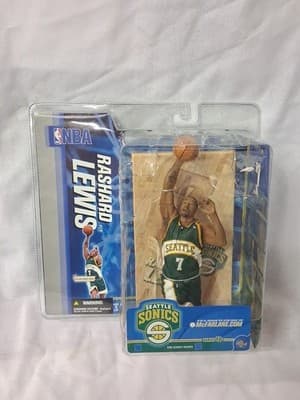 NBA Series 10 Rashard Lewis Action Figure Seattle Sonics McFarlane