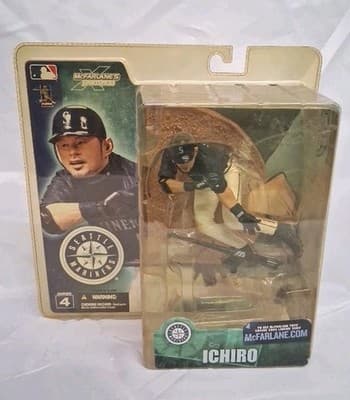 Mcfarlanes SportsPicks Ichiro Suzuki Series 4 Action Figure Seattle Mariners New