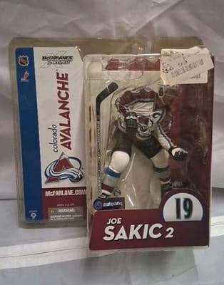 McFarlane NHL Joe Sakic Colorado Avalanche White Jersey Series 9 6 Inch Figure