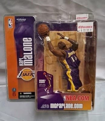 2002 McFarlane Sportspicks KARL MALONE LA LOS ANGELES LAKERS Figure SERIES 6